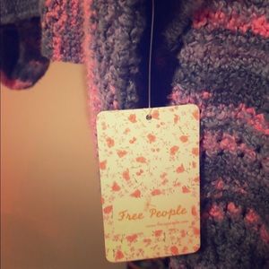 Free People Oversized V-Neck Sweater Size M